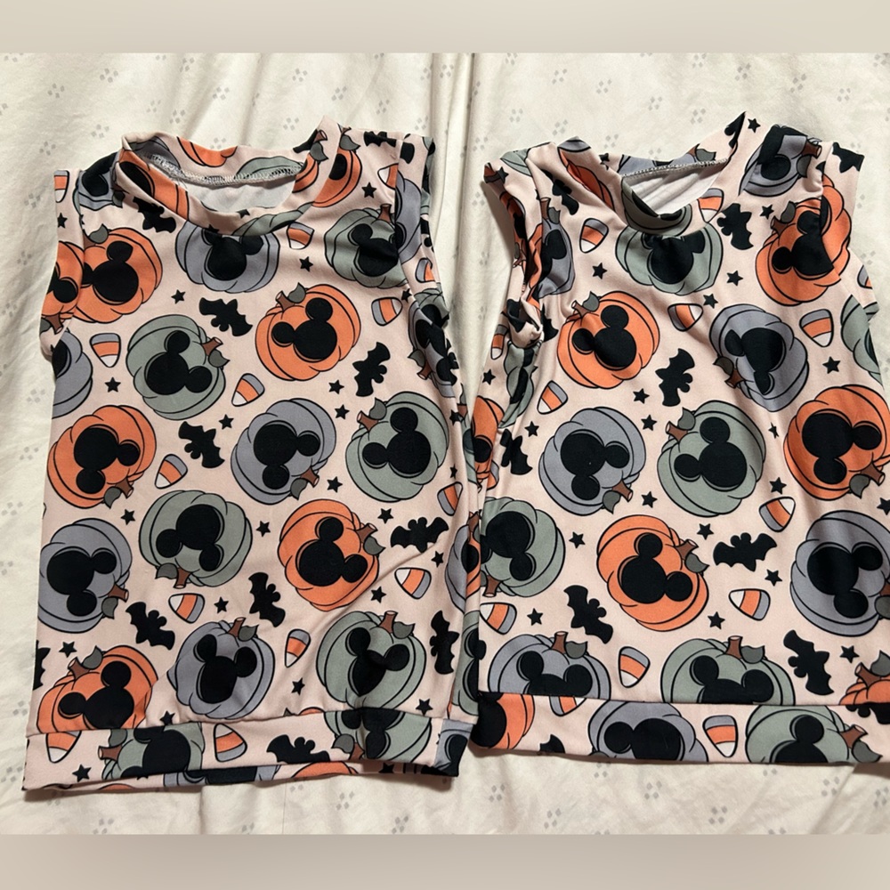2t and 3t Mickey Halloween tanks